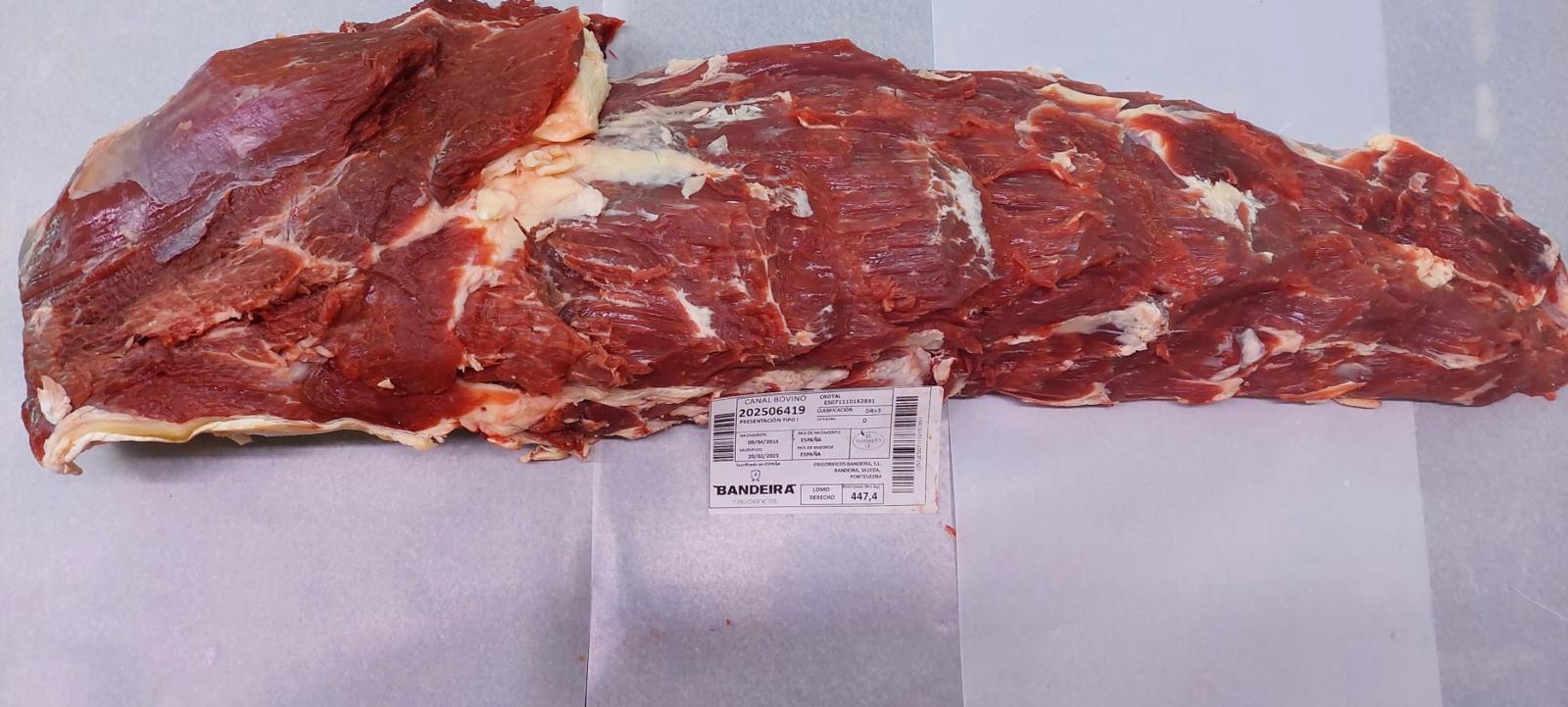 Solomillo de vaca rubia